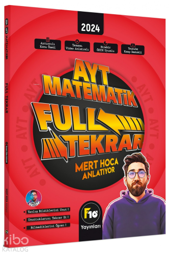 F10 Yayınları AYT Matematik Full Tekrar Video Ders Kitabı