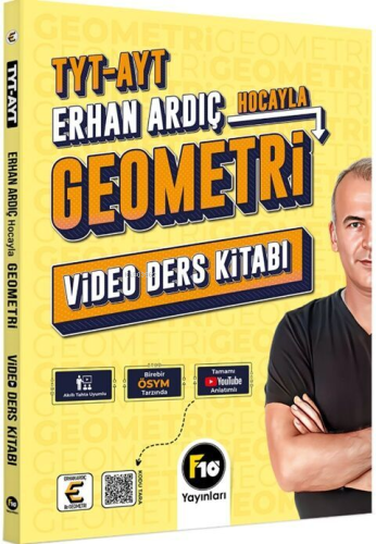 F10 Yayınları Erhan Ardıç Hocayla TYT AYT Geometri Video Ders Kitabı -