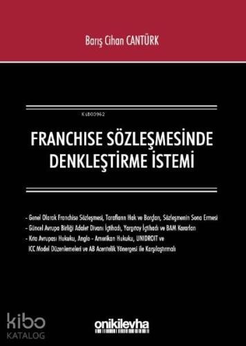 Franchıse Sözleşmesinde Denkleştirme İstemi - Kitapiks.com