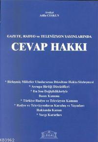 Gazete, Radyo ve Televizyon Yayınlarında Cevap Hakkı