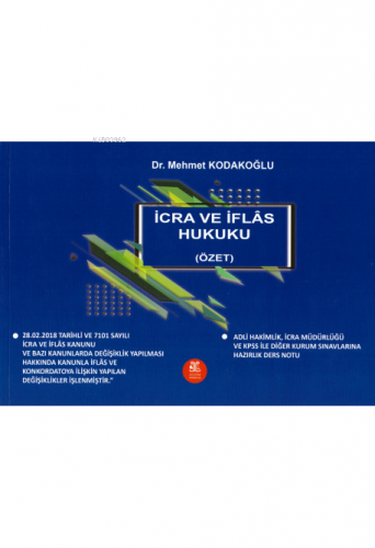 İcra ve İflas Hukuku (Özet)