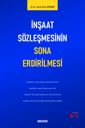 İnşaat Sözleşmesinin Sona Erdirilmesi - Kitapiks.com