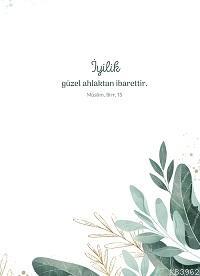 İyilik Güzel Ahlaktan İbarettir - A5 Çizgili Defter - Kitapiks.com
