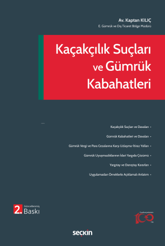 Kaçakçılık Suçları ve Gümrük Kabahatleri - Kitapiks.com