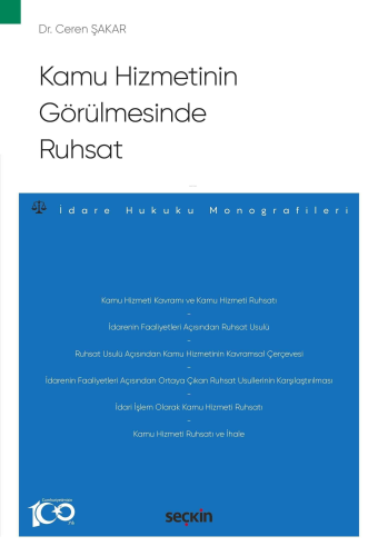 Kamu Hizmetinin Görülmesinde Ruhsat - Kitapiks.com