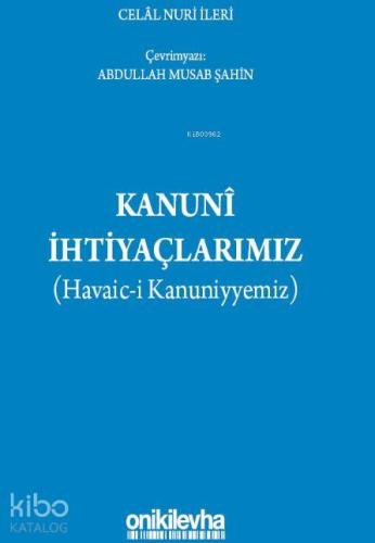 Kanuni İhtiyaçlarımız - Kitapiks.com