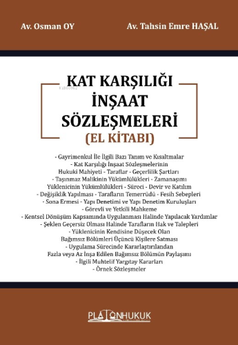 Kat Karşılığı İnşaat Sözleşmeleri (El Kitabı) - Kitapiks.com