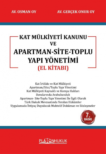 Kat Mülkiyeti Kanunu Ve Apartman-Site Toplu Yapı Yönetimi