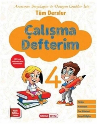 Kırmızı Beyaz 4.Sınıf Çalışma Defteri - Kitapiks.com