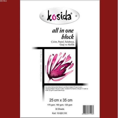 Kosida 25X35 All İn One Block Resim Defteri