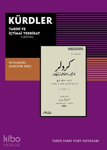 Kürdler; Tarihi ve İçtimai Tedkikat