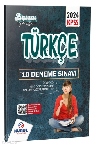 Kurul Yayıncılık 2024 KPSS Başucu Serisi Türkçe Çözümlü 10 Deneme Sınavı