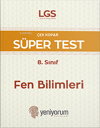 LGS 8. Sınıf Fen Bilimleri Tarihi Çek Kopar Süper Test