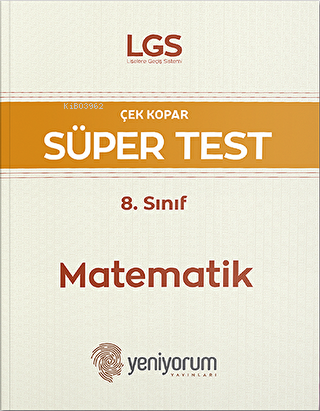 LGS 8. Sınıf Matematik Çek Kopar Süper Test