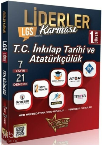 Liderler Karması 8. Sınıf LGS 1. Dönem TC İnkılap Tarihi ve Atatürkçülük 7 Yayın 14 Denemee Seti