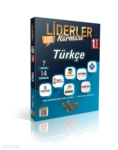Liderler Karması 8. Sınıf LGS 1. Dönem Türkçe 7 Yayın 14 Deneme