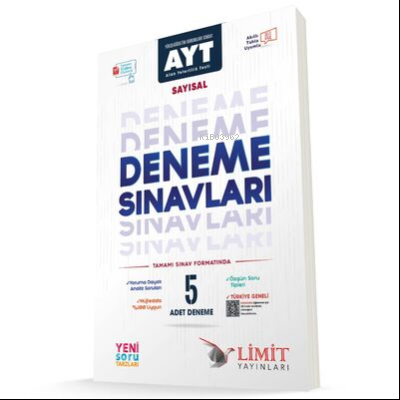 Limit Ayt Sayısal 5'Li Deneme Seti - Kitapiks.com