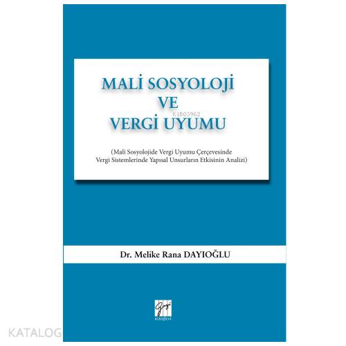 Mali Sosyoloji ve Vergi Uyumu - Kitapiks.com