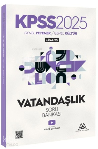 Marsis Yayınları 2025 KPSS Vatandaşlık Soru Bankası - Kitapiks.com