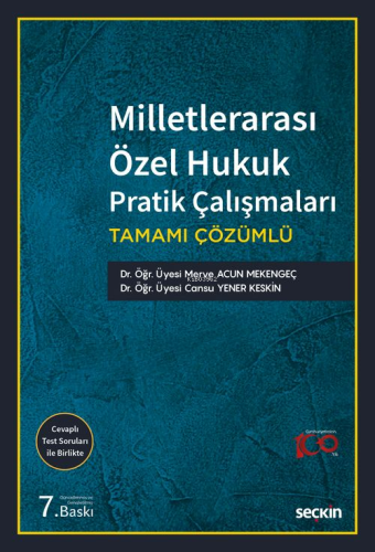 Milletlerarası Özel Hukuk Pratik Çalışmaları;Tamamı Çözümlü - Kitapiks
