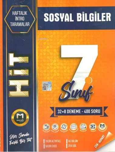 Mozaik Yayınları 7. Sınıf Sosyal Bilgiler Hit 40 lı Deneme - Kitapiks.