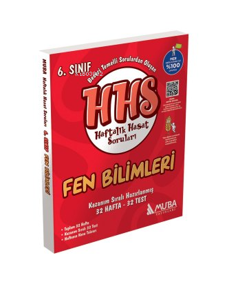 Muba Yayınları 6.Sınıf Fen Bilimleri Haftalık Hasat Soruları HHS - Kit
