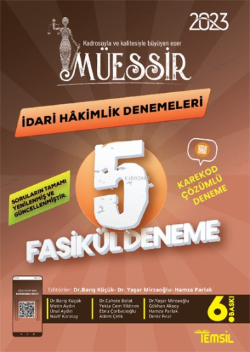 Müessir Adli Hakimlik Denemeleri- 2023- Cevaplı Karekod Çözümlü Deneme