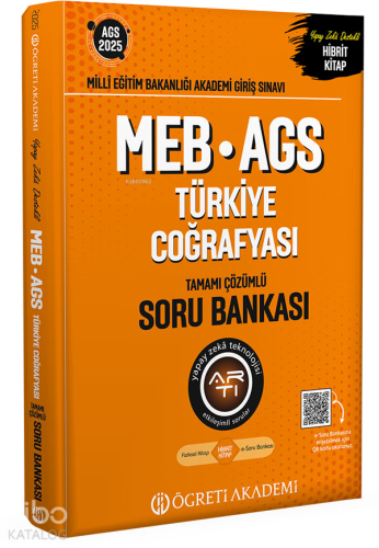 Öğreti Akademi 2025 MEB-AGS Türkiye Coğrafyası Tamamı Çözümlü Soru Bankası