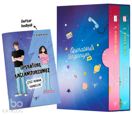 Operatöre Bağlanıyorsunuz 1 - 2 - Yan Boyamalı Ciltli Kutulu Set