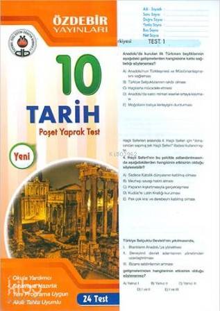 Özdebir 10.Sınıf Poşet Yaprak Test Tarih