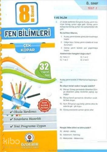 Özdebir 8.Sınıf Fen B. Branş Deneme Sınavı