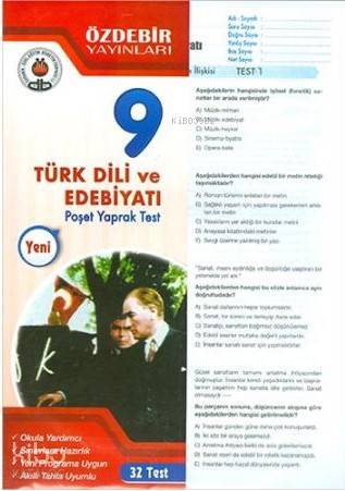 Özdebir 9.Sınıf Poşet Yaprak Test Türk Dili ve Edebiyatı