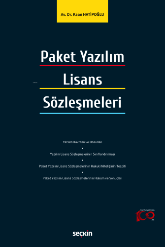 Paket Yazılım Lisans Sözleşmeleri - Kitapiks.com