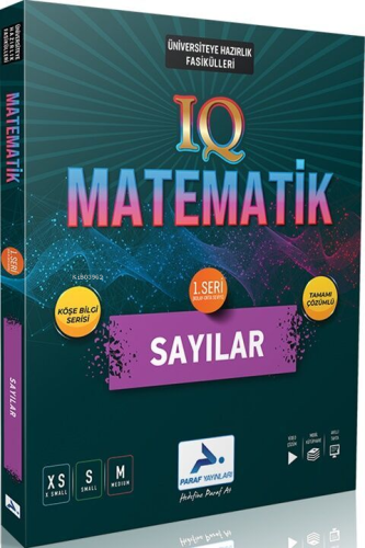 Paraf Yayınları IQ Matematik Sayılar 1. Seri Soru Kütüphanesi - Kitapi