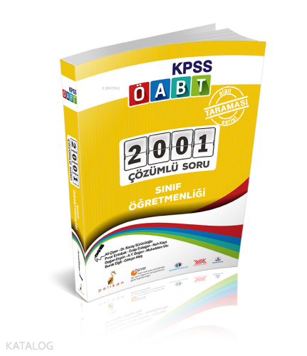 Pelikan Yayınevi MEB AGS ÖABT Sınıf Öğretmenliği Alan Taraması Serisi 2001 Çözümlü Soru