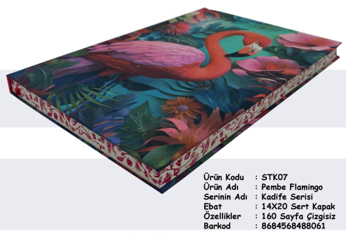 Pembe Flamingo - Kadife Serisi - Kitapiks.com