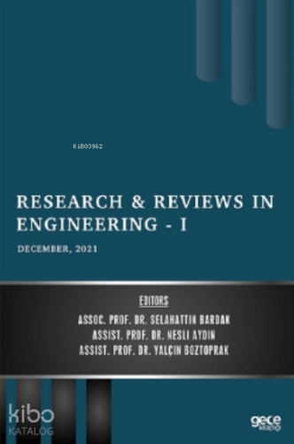 Research & Reviews in Engineering - I - December 2021 - Kitapiks.com