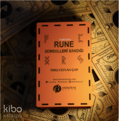 Rune Sembolleri Sandığı Ahşap Kutulu