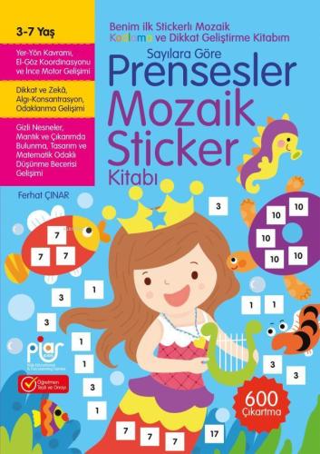 Sayılara Göre Prensesler Mozaik Sticker Kitabı - Kitapiks.com