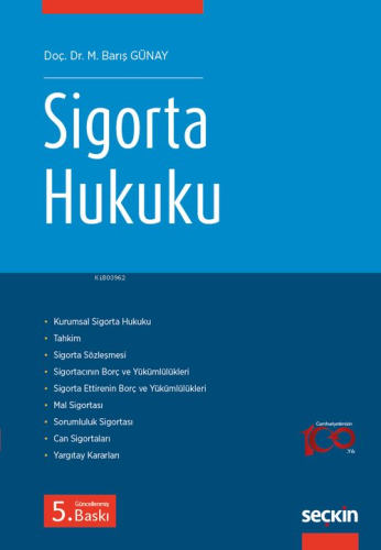 Sigorta Hukuku - Kitapiks.com