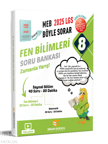 Sinan Kuzucu Yayınları 8. Sınıf Fen Bilimler Soru Bankası