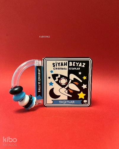 Siyah Beyaz Çıngıraklı Kitaplar Taşıtlar
