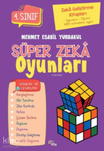 Süper Zeka Oyunları 4.Sınıf; Zeka Geliştirme Kitapları - Kitapiks.com