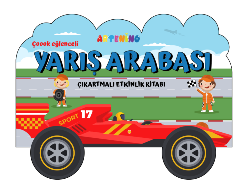 Taşıtlar Serisi - Yarış Arabası Çıkartmalı Etkinlik Kitabı - Kitapiks.