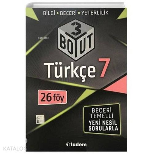 Tudem 7.Sınıf Türkçe 3 Boyut