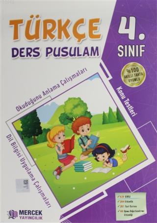 Türkçe Ders Pusulam 4. Sınıf 525 Soru 264 Etkinlik 261 Test Sorusu 46 ölçme Değerlendirme Seti