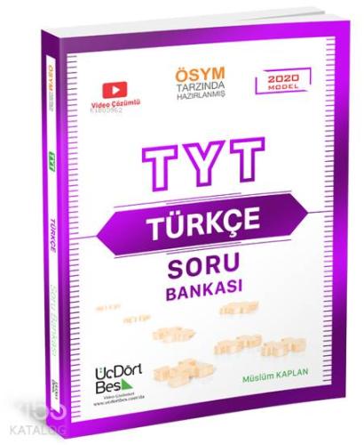 Üç Dört Beş Yayınları TYT Türkçe Soru Bankası