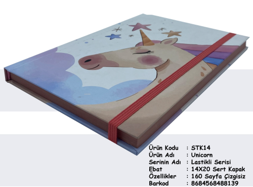 Unicorn - Lastikli Seri - Kitapiks.com