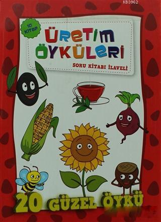 Üretim Öyküleri Seti (10 Kitap Takım) Ülkemizin En Önemli Ürünlerinden 20 Güzel Öykü; Soru Kitabı İlaveli
