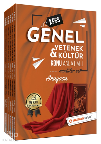 Uzman Kariyer Yayınları KPSS Genel Yetenek Genel Kültür Konu Anlatımlı Modüler Set